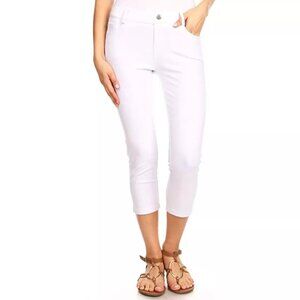 Yelete Classic 5-Pocket Jean Capri Jegging – Super Stretchy and Comfortable